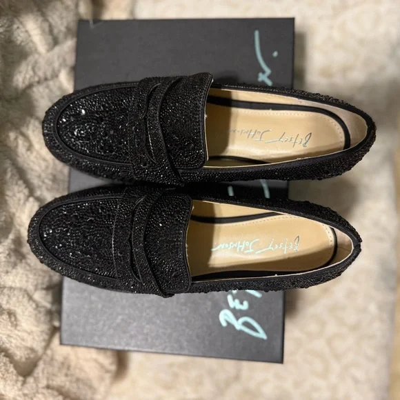 Betsey Johnson Black Loafers - Picture 2 of 10